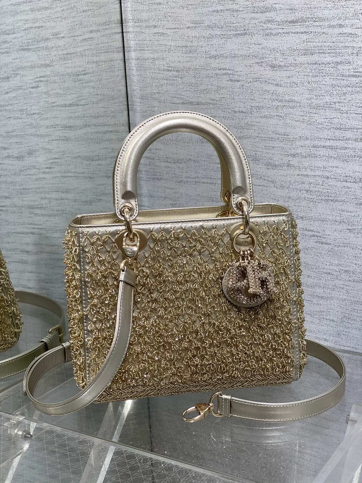 Dior Embellished Top Handle Bag image 1