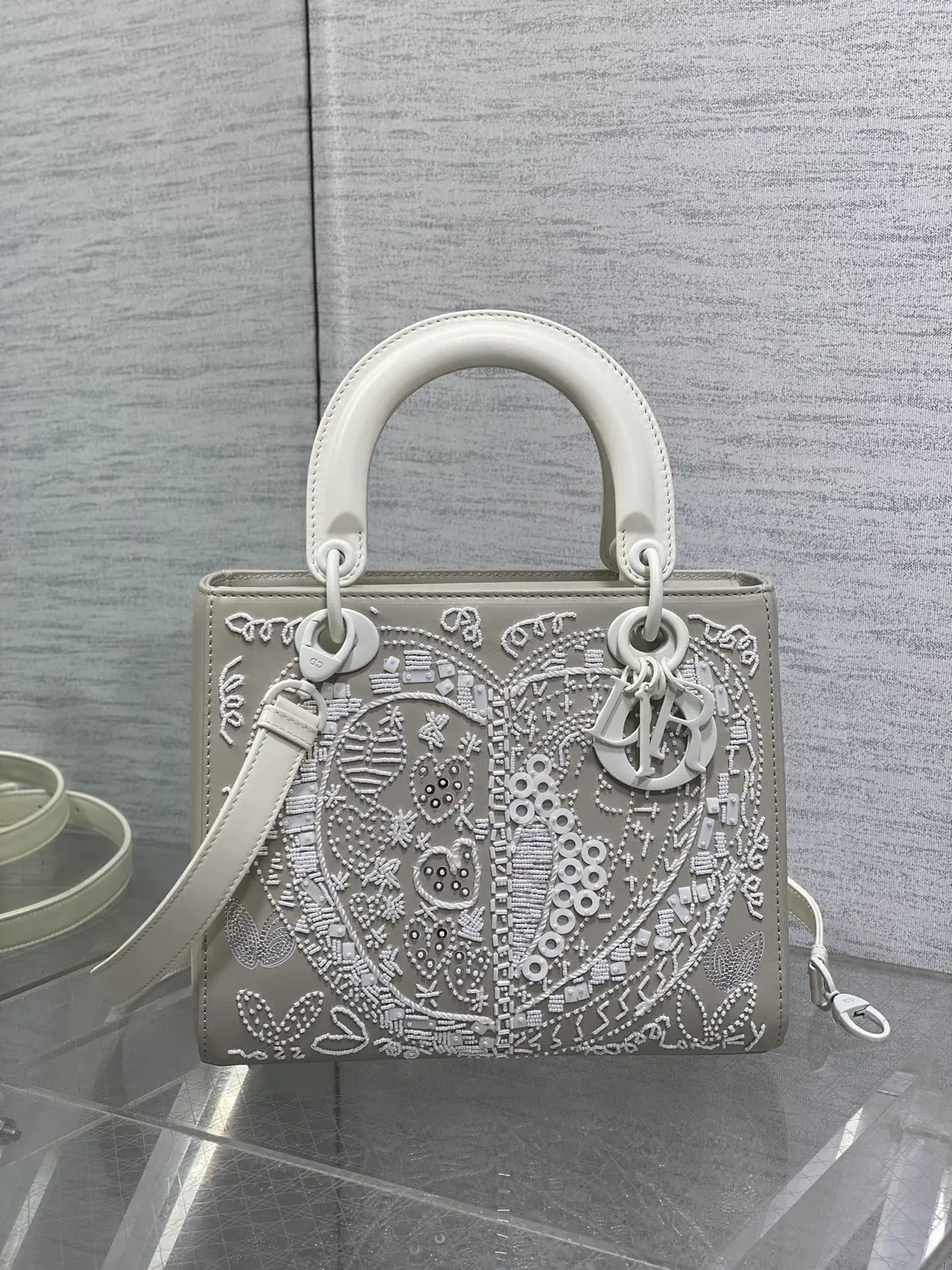 Dior Beaded Embellished Top Handle Bag image 1