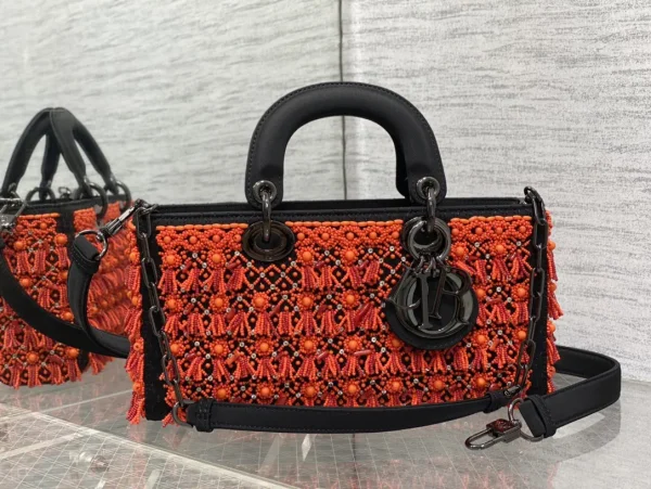 Dior Beaded Lady D-Style Top Handle Bag image 1