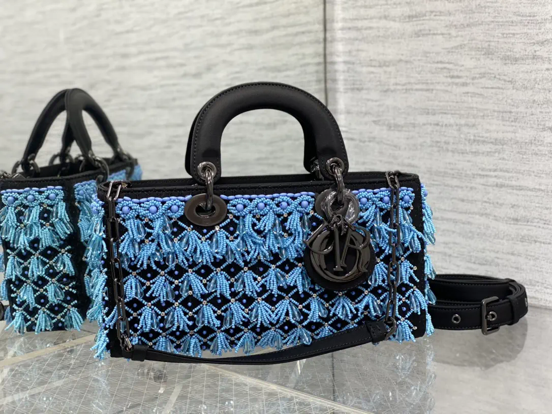 Dior Beaded Lady Top Handle Bag image 1