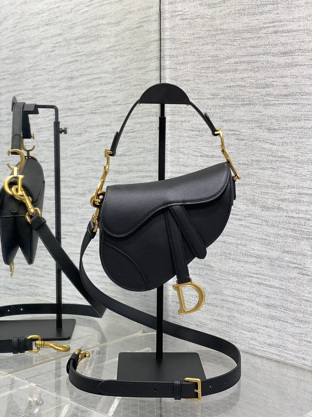 Dior Saddle Bag with Adjustable Detachable Shoulder Strap image 1
