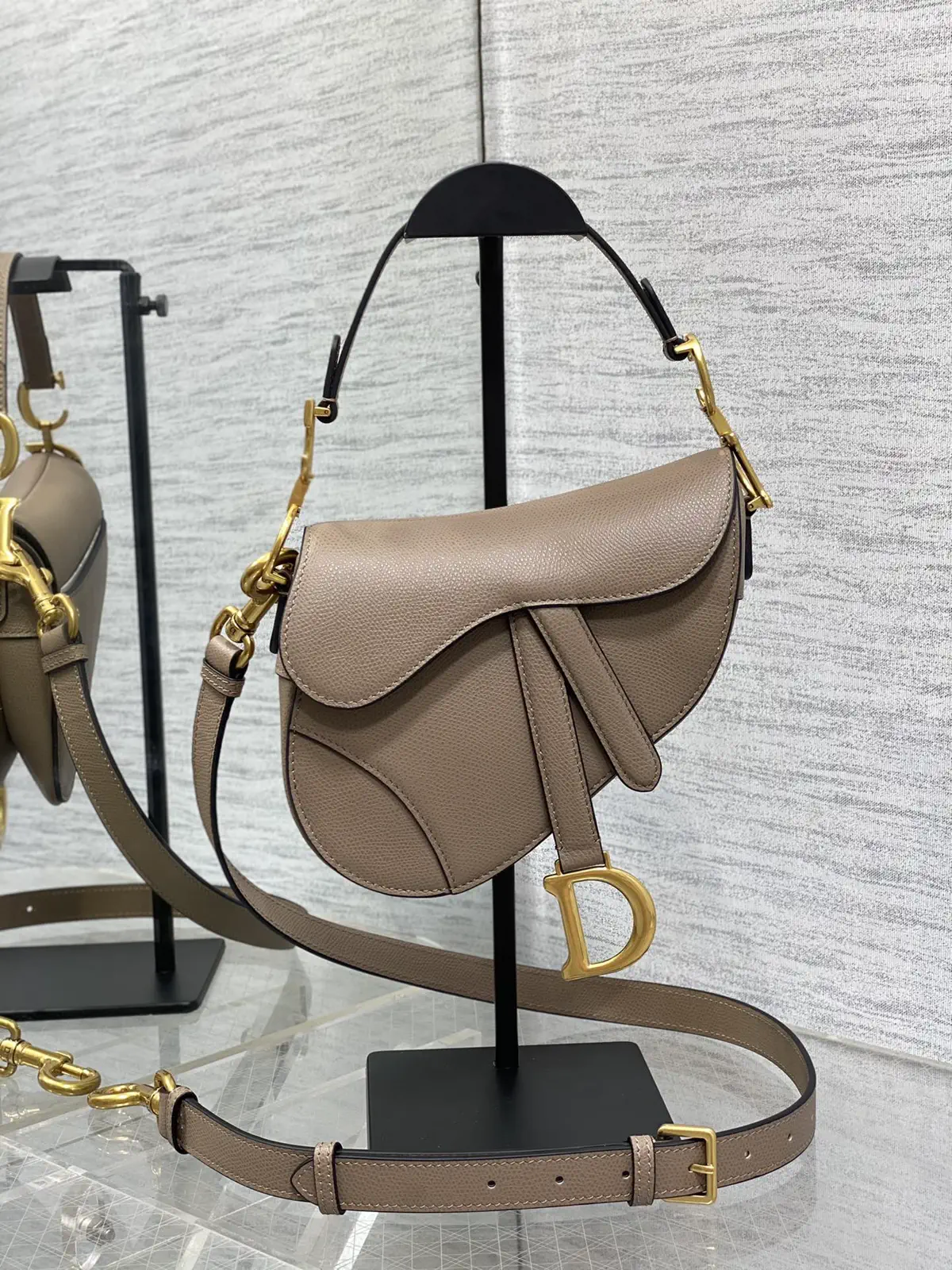 Dior Saddle Bag with Detachable Shoulder Strap image 1