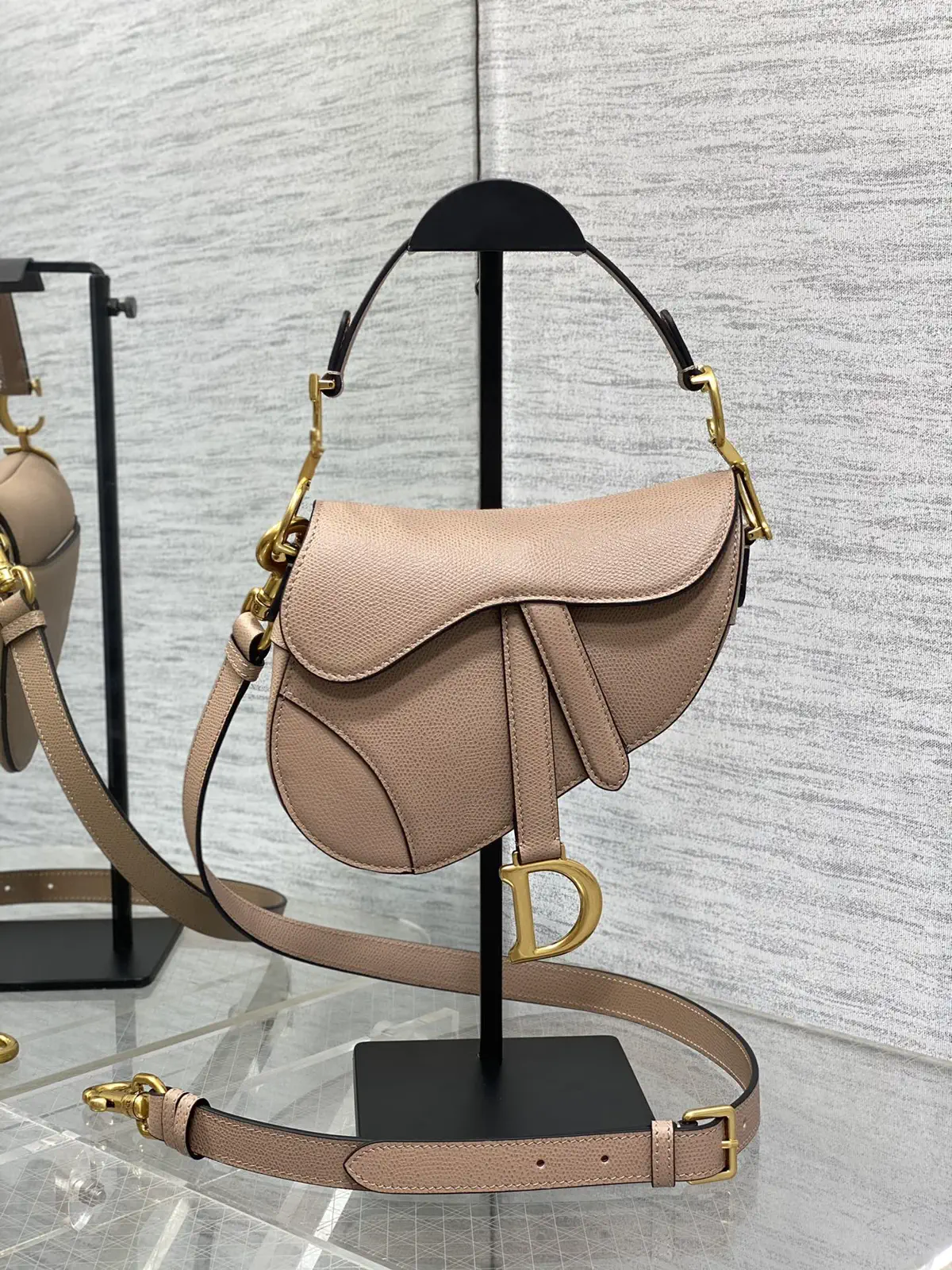 Dior Saddle Bag with Adjustable Detachable Shoulder Strap image 1