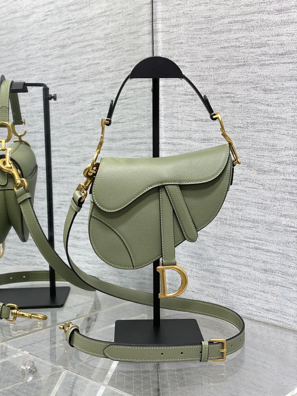 Dior Saddle Bag with Detachable Adjustable Shoulder Strap image 1