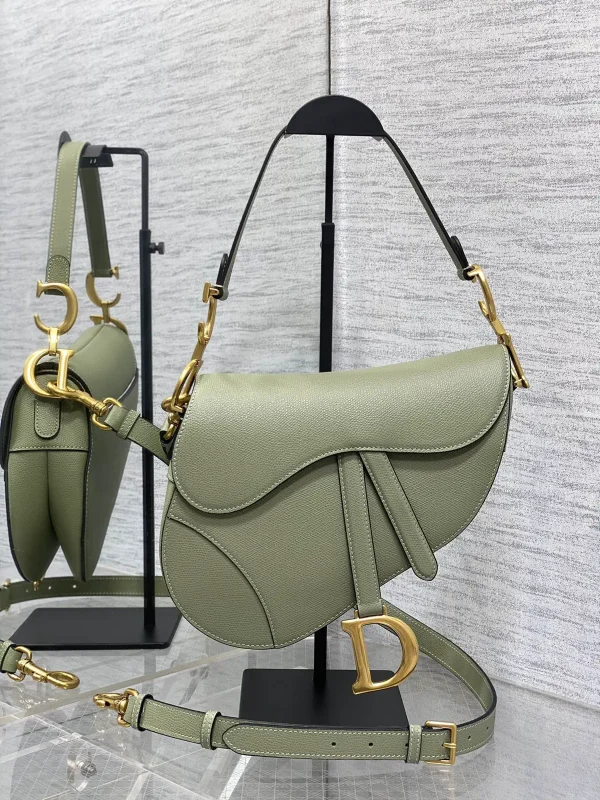 Dior Sage Green Saddle Shoulder Bag image 1