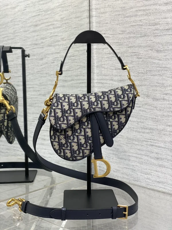 Dior Monogram Saddle Bag with Detachable Shoulder Strap image 1