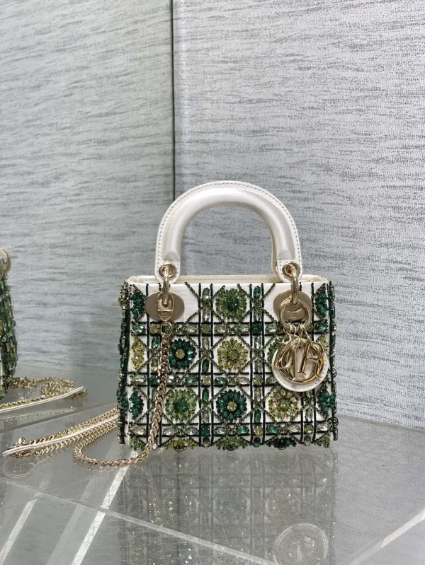 Dior Beaded Embroidered Mini Lady Top Handle Bag image 1