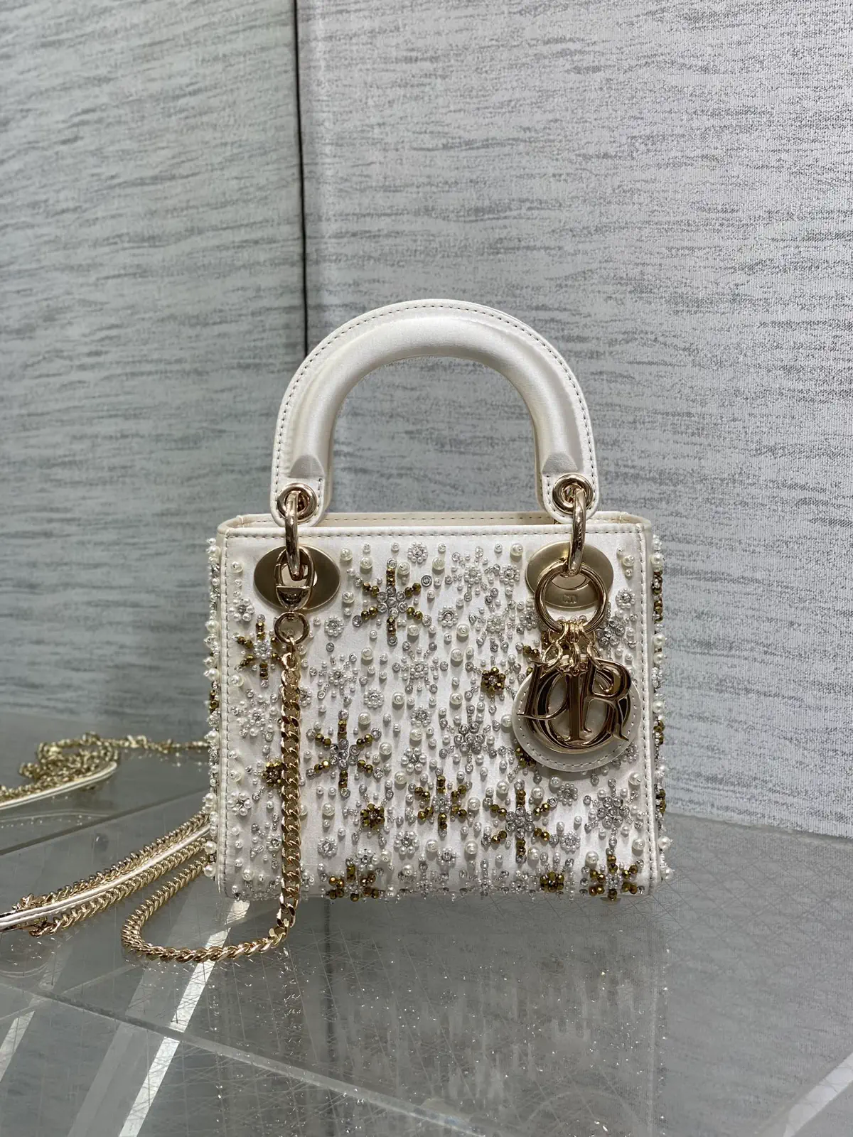Dior Beaded Mini Top Handle Bag image 1