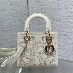 Dior Unicorn Embroidered Top Handle Bag image 1