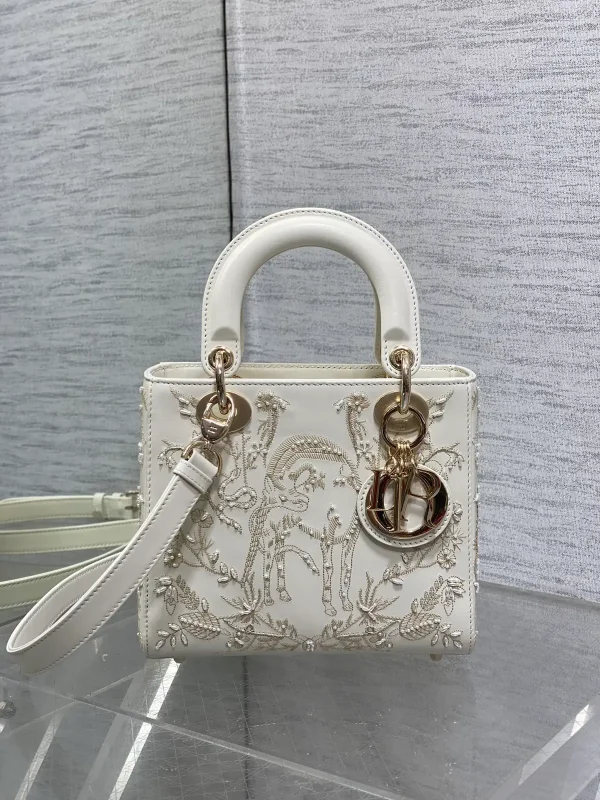 Dior Unicorn Embroidered Top Handle Bag image 1