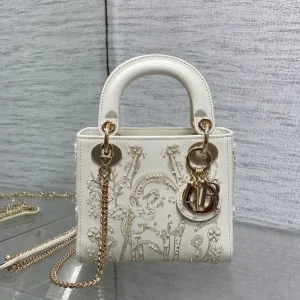 Dior Embroidered Unicorn Top Handle Bag image 1