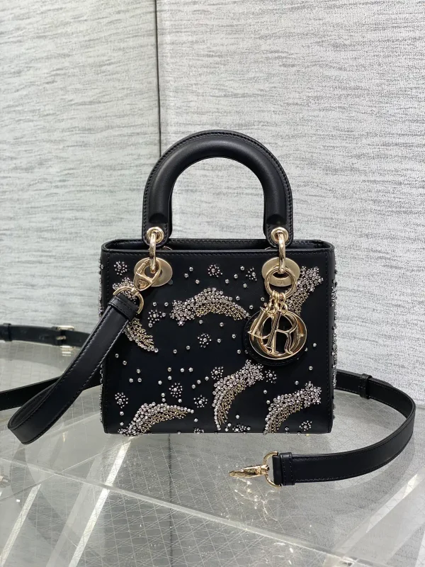 Dior Shooting Star Bead Embroidered Top Handle Bag image 1