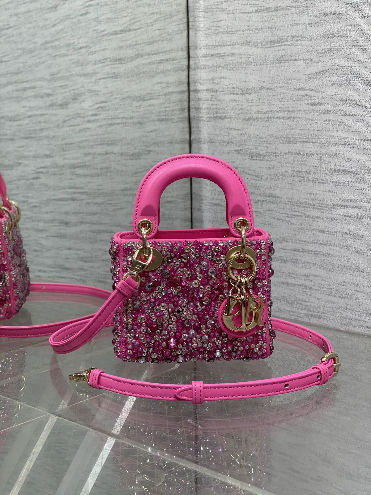 Dior Micro Hand-Beaded Top Handle Bag image 1