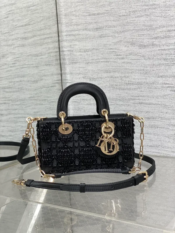Dior Beaded Mini Lady Dior Top Handle Bag image 1