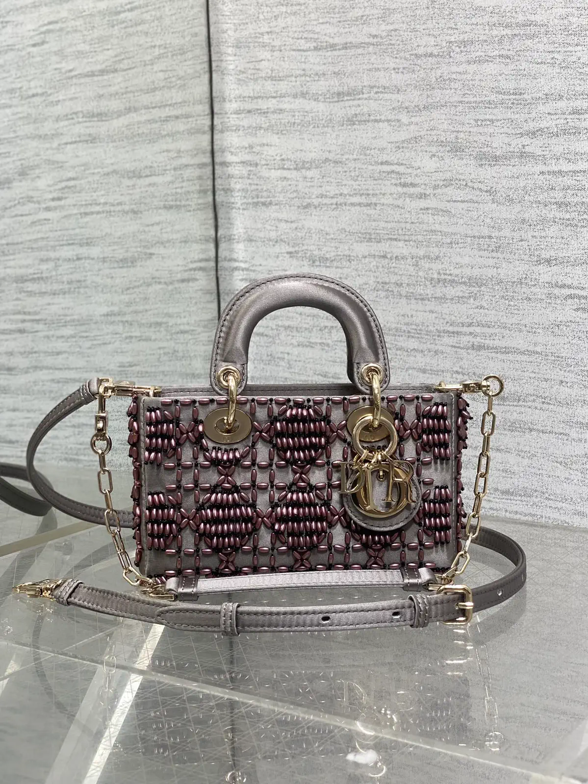 Dior Beaded Mini Top Handle Bag image 1