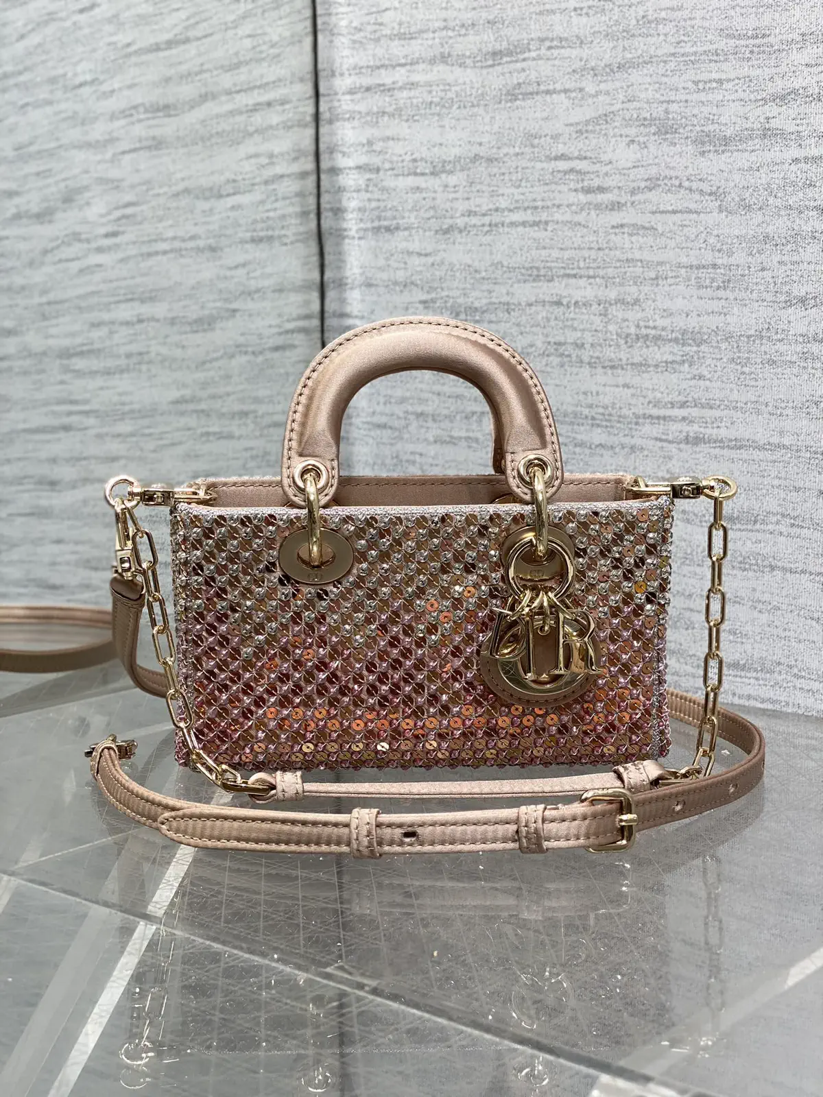 Dior Beaded Embellished Mini Top Handle Bag image 1