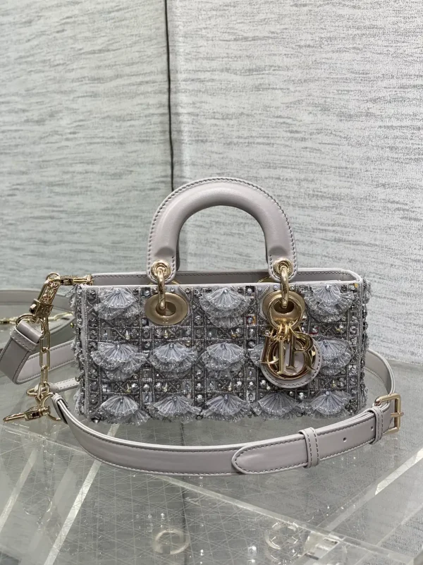 Dior Beaded Embroidered Top Handle Bag image 1