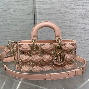 Dior Beaded Embroidered Top Handle Bag image 1