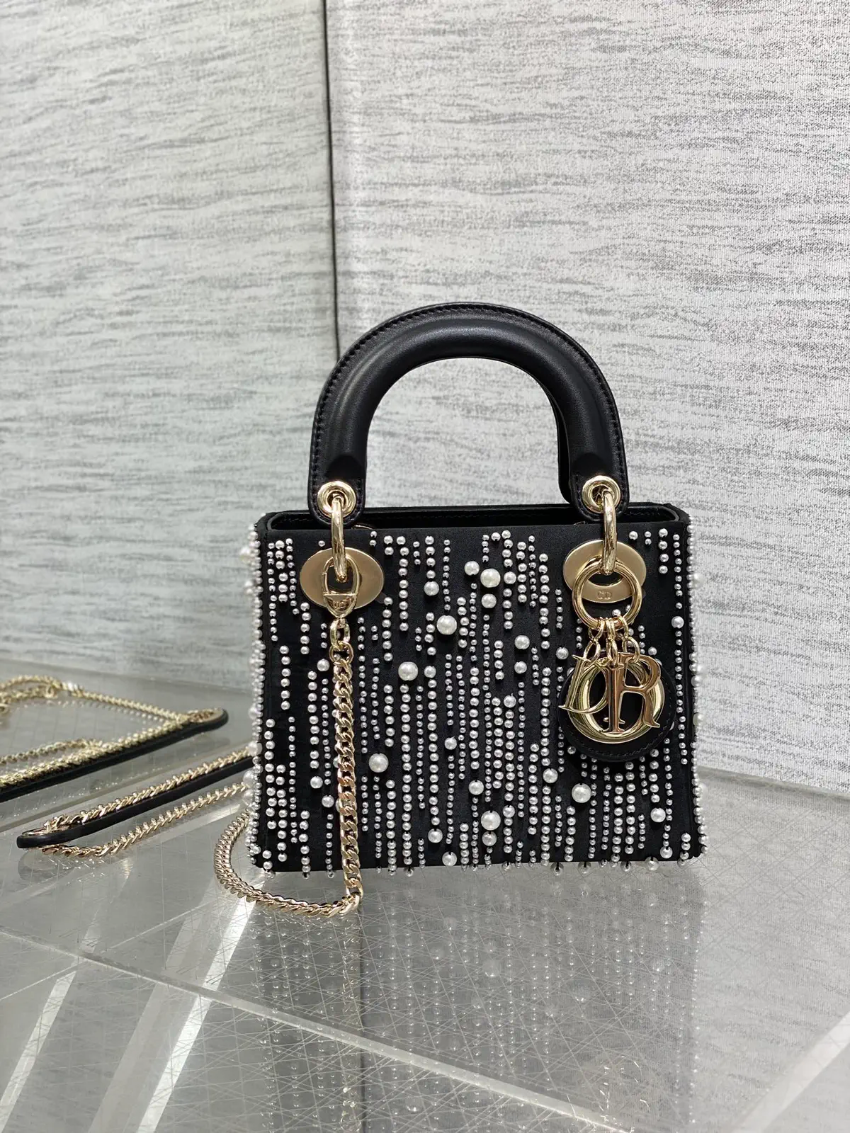 Dior Beaded Embellished Top Handle Bag image 1