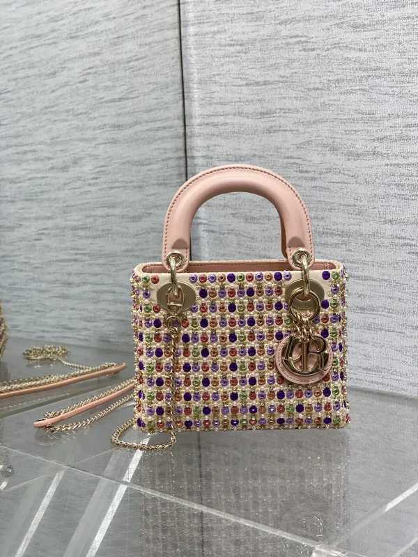 Dior Beaded Embroidered Top Handle Bag image 1