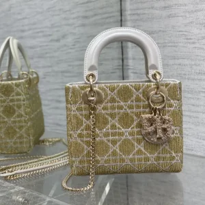 Dior Beaded Mini Lady Dior Top Handle Bag image 1