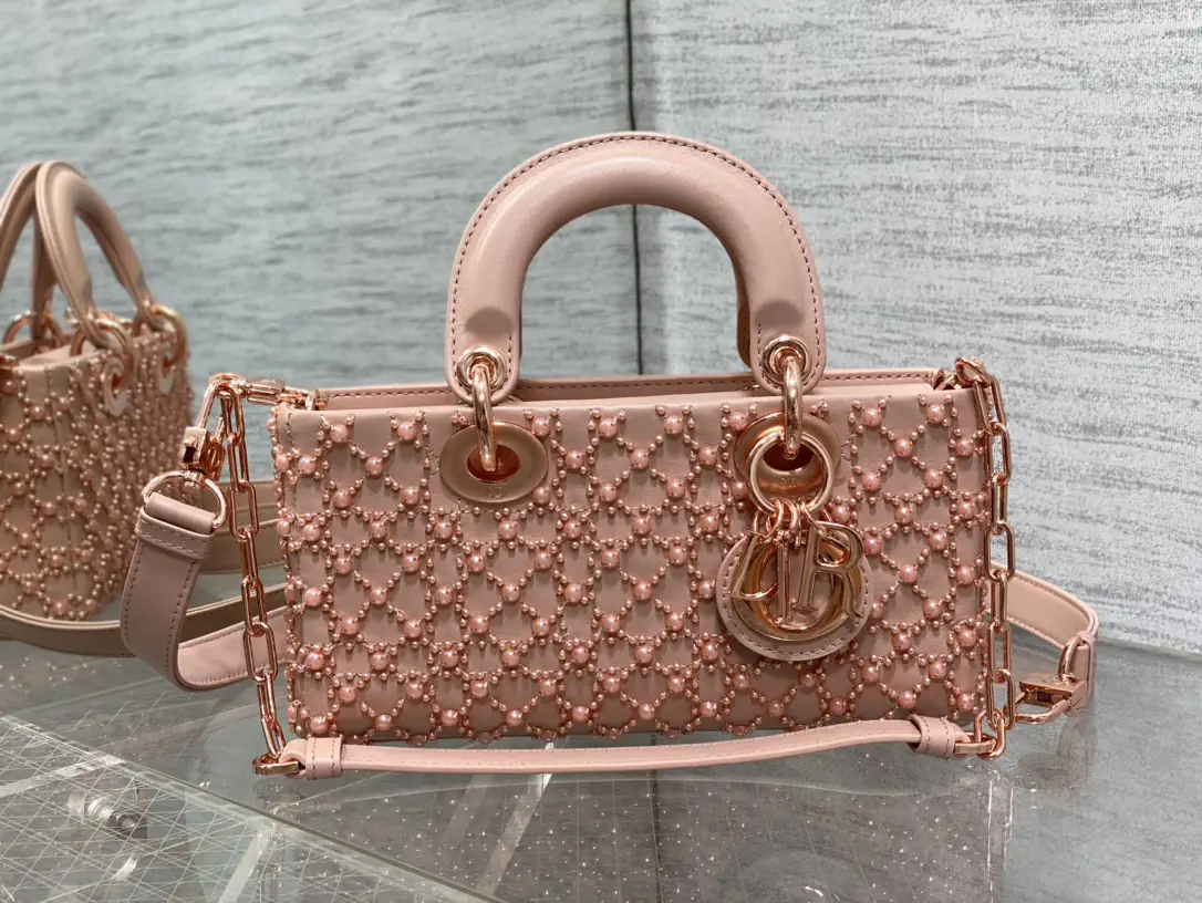 Dior Beaded Lady D-Joy Top Handle Bag image 1