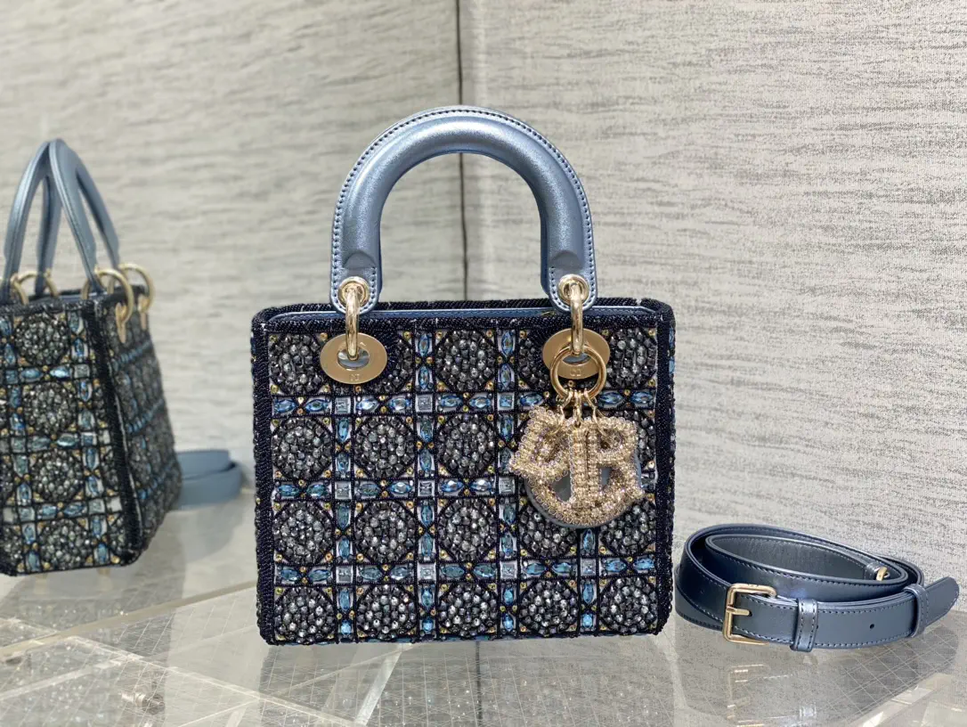 Dior Beaded Embellished Top Handle Bag image 1
