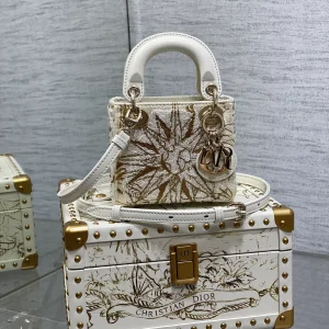 Dior Embroidered Mini Top Handle Bag image 1