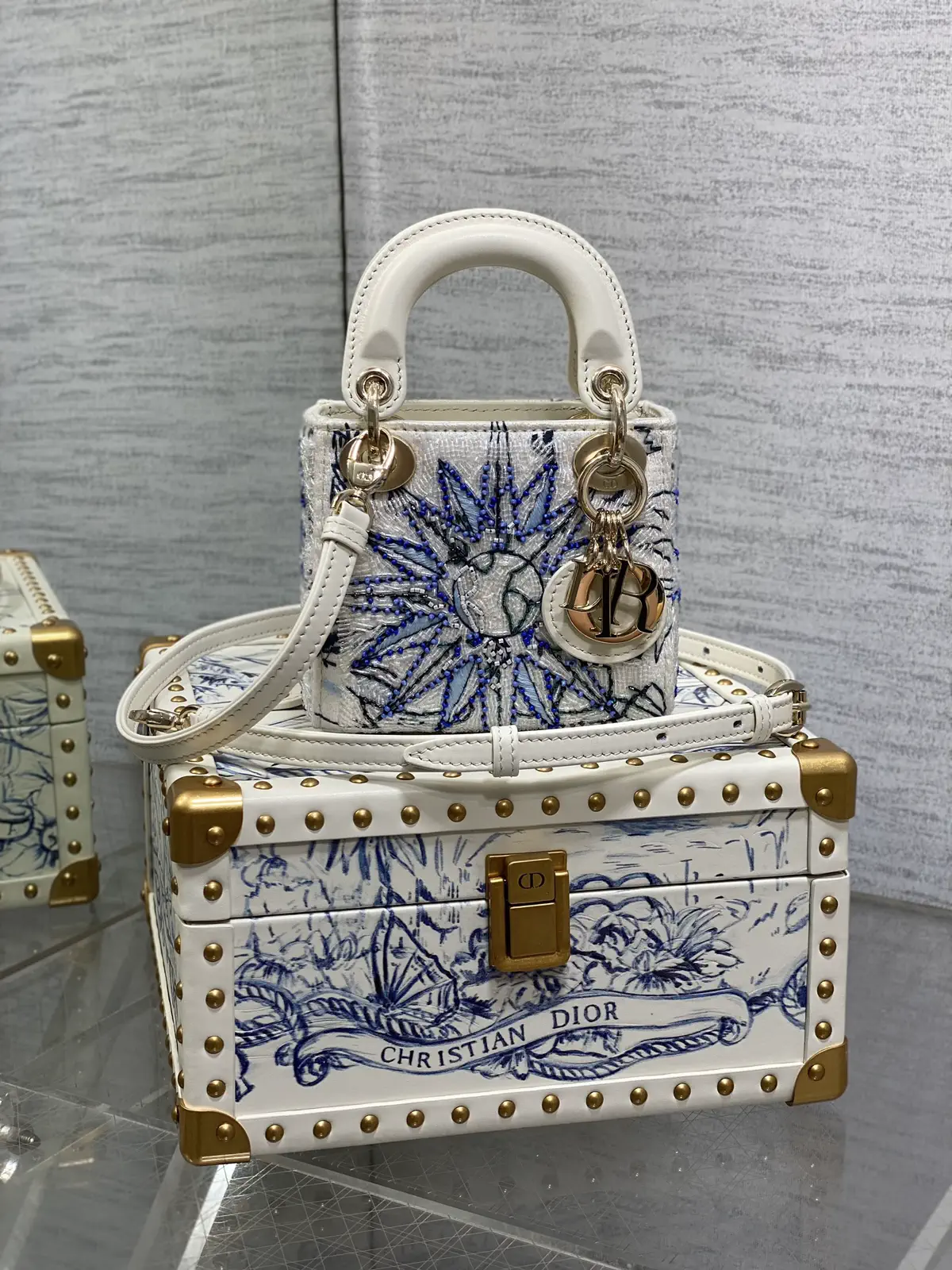 Dior Lady Dior Super Mini Top Handle Bag image 1