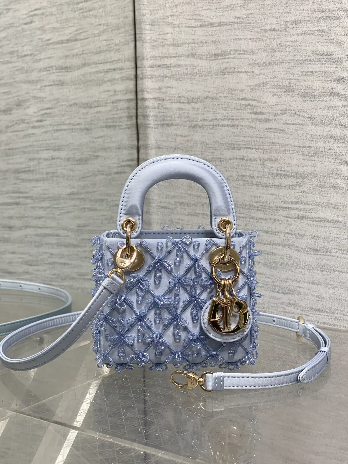Dior Micro Hand-Beaded Top Handle Bag image 1