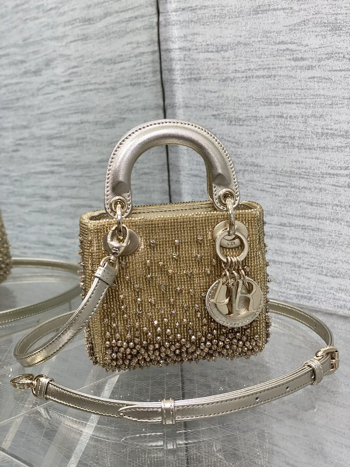 Dior Micro Beaded Top Handle Bag image 1