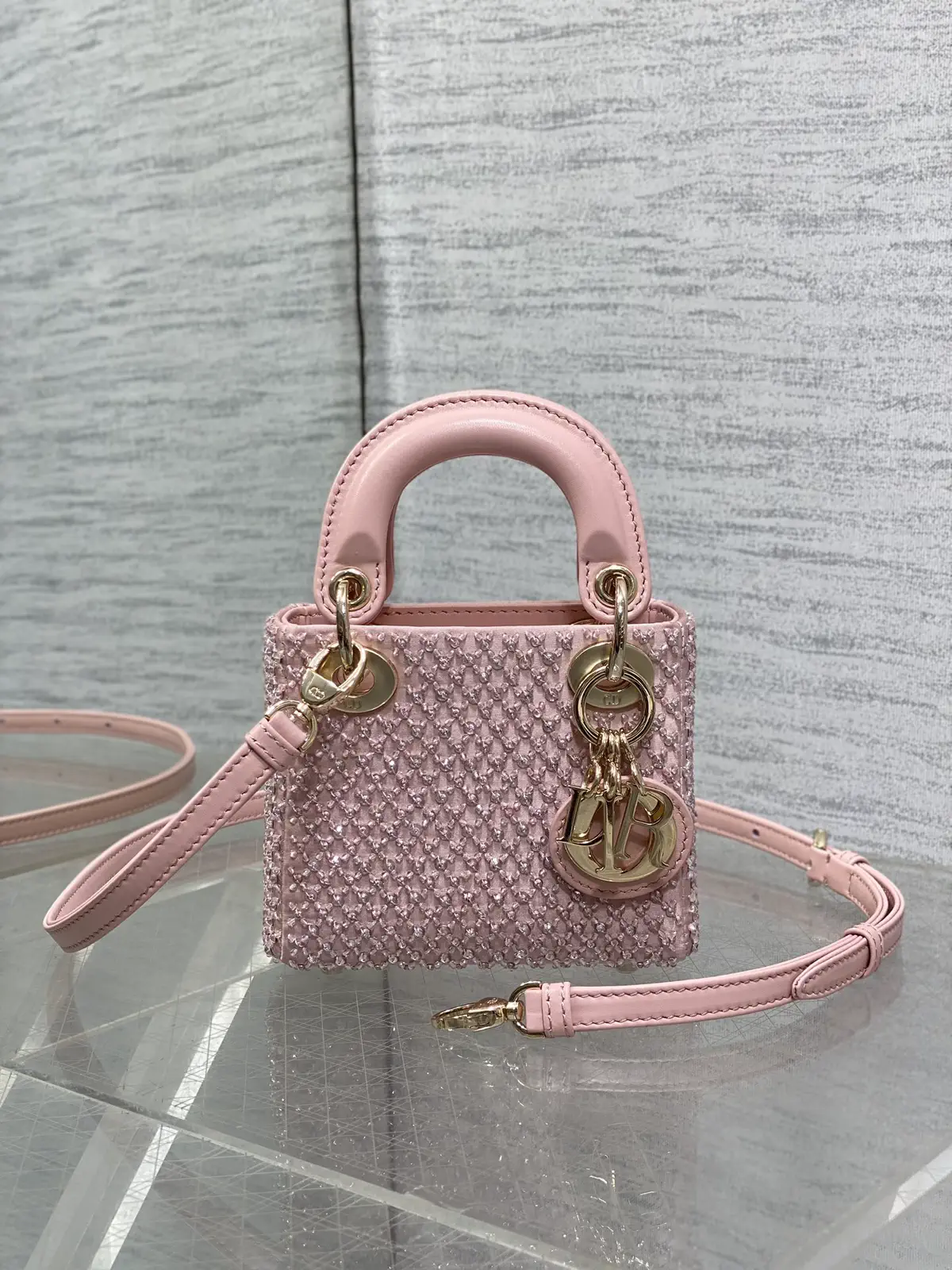 Dior Micro Hand-Beaded Top Handle Bag image 1