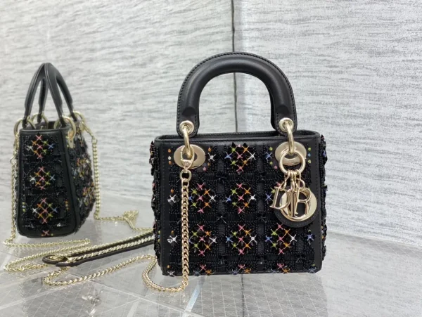 Dior Embellished Mini Lady Top Handle Bag image 1