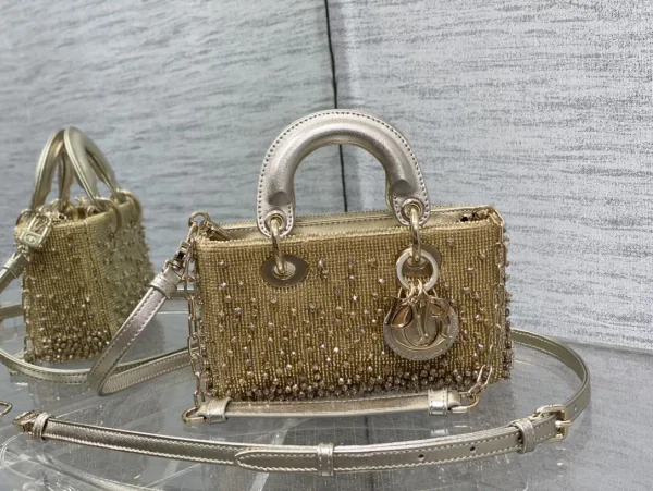 Dior Hand-Beaded Mini Top Handle Bag image 1