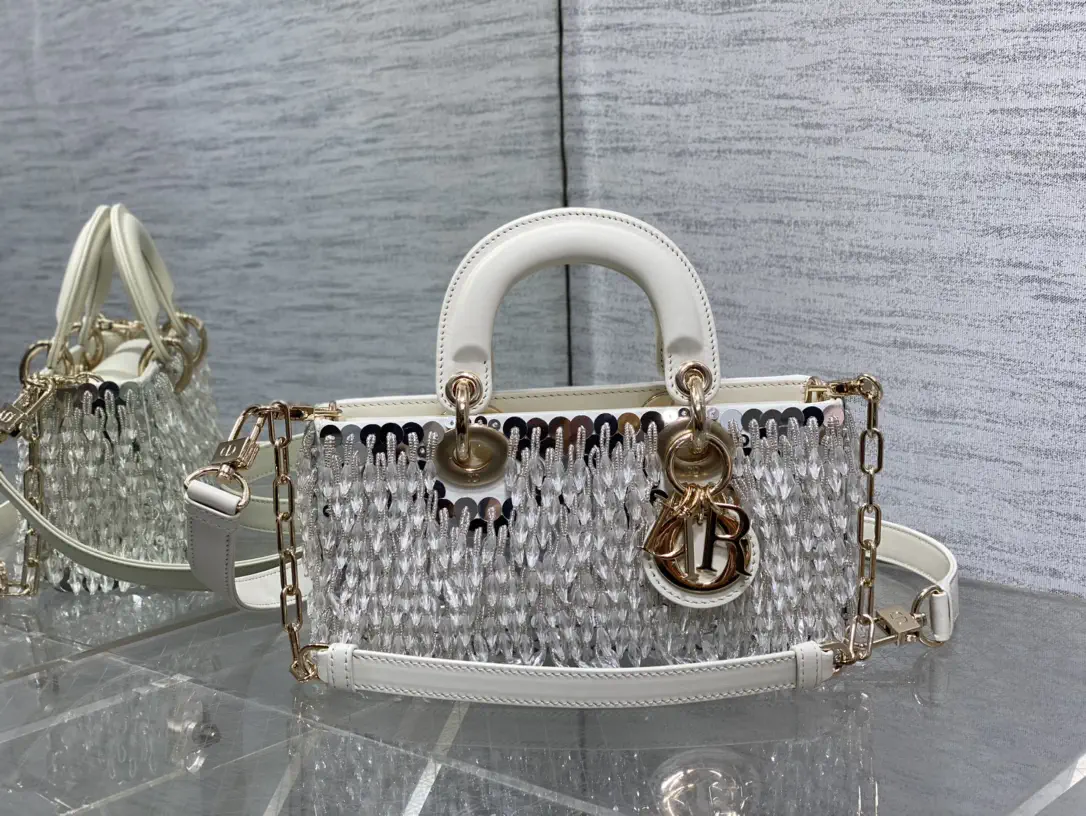 Dior Beaded Top Handle Crossbody Bag image 1