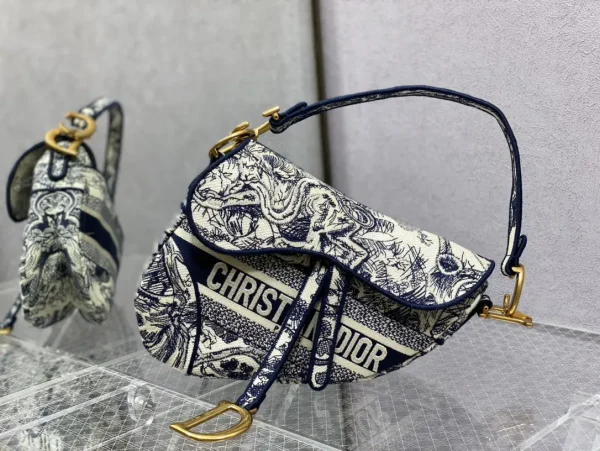Dior Embroidered Saddle Shoulder Bag image 1