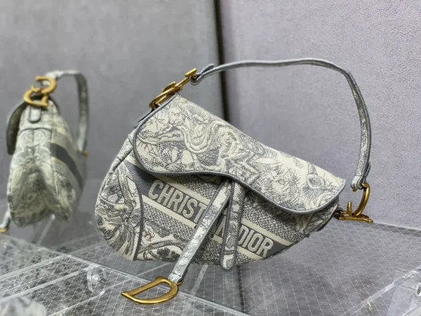 Dior Embroidered Saddle Shoulder Bag image 1