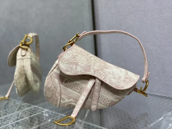Dior Embroidered Saddle Shoulder Bag image 1