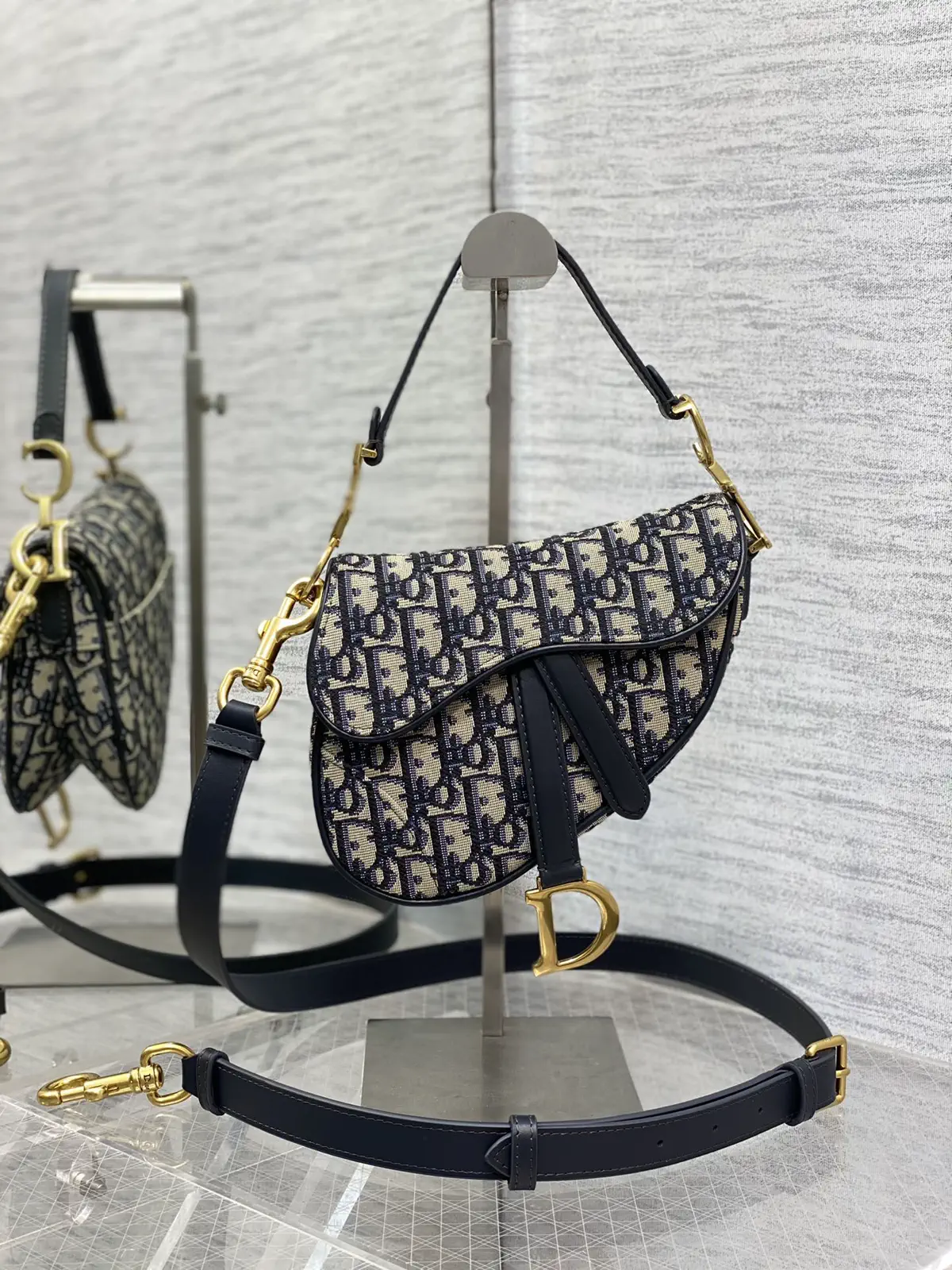 Dior Saddle Bag with Detachable Adjustable Shoulder Strap image 1
