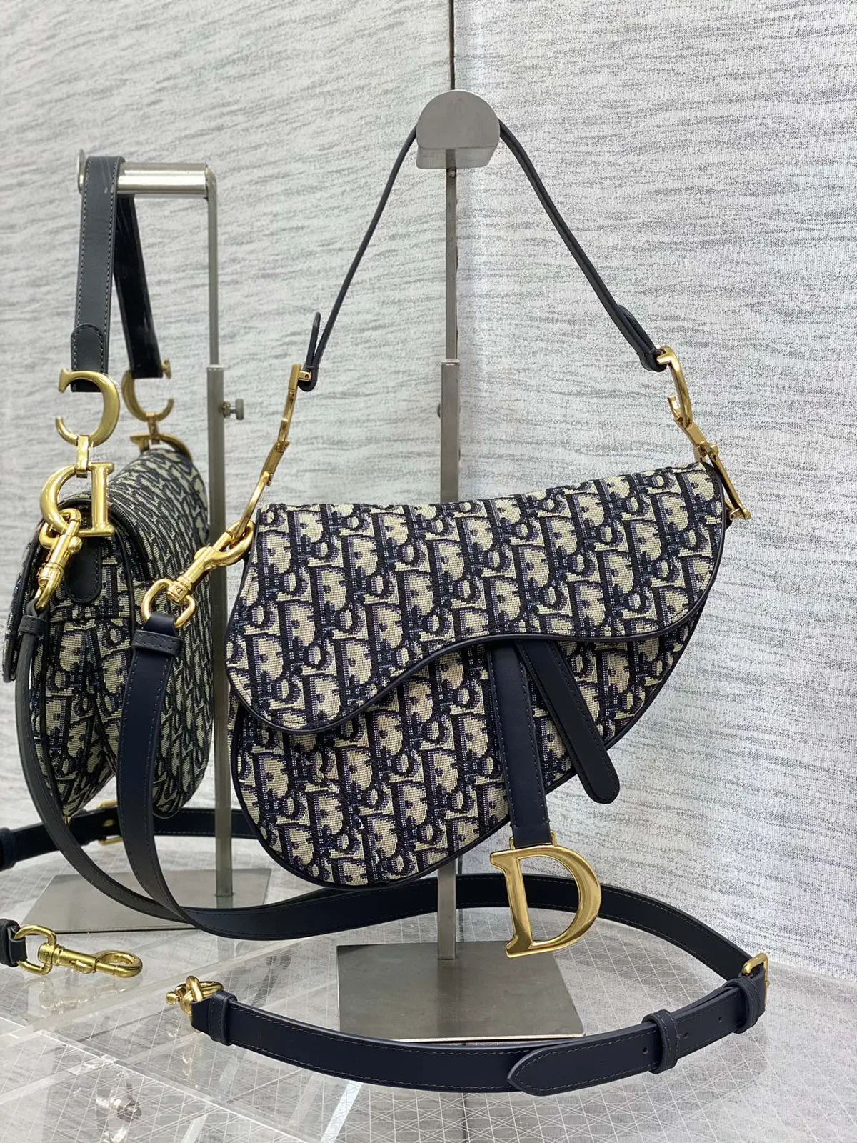 Dior Saddle Bag with Detachable Adjustable Shoulder Strap image 1