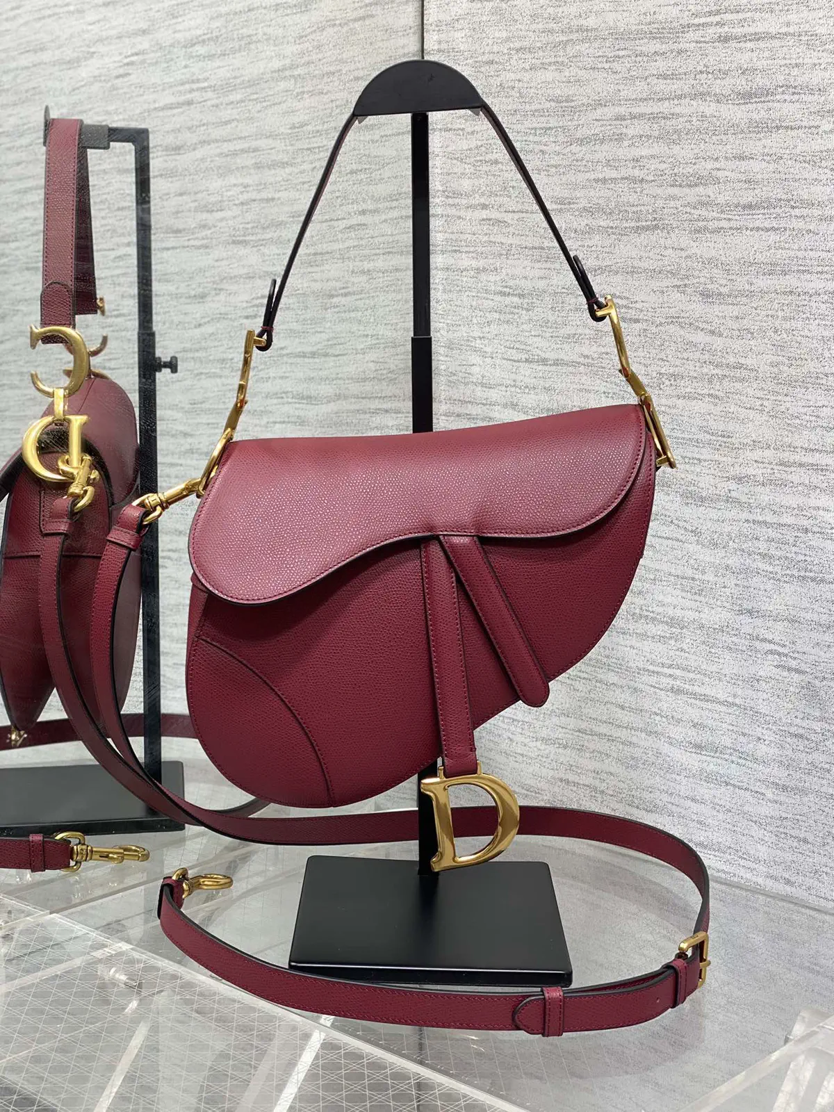 Dior Saddle Bag with Adjustable Detachable Shoulder Strap image 1