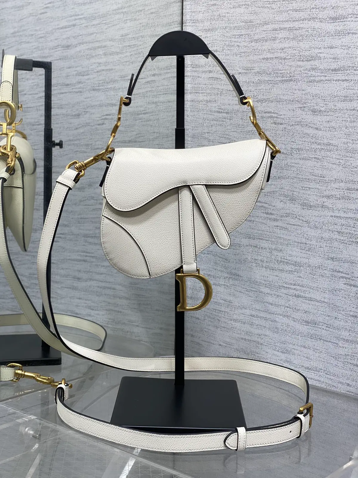 Dior Saddle Bag with Adjustable Detachable Shoulder Strap image 1