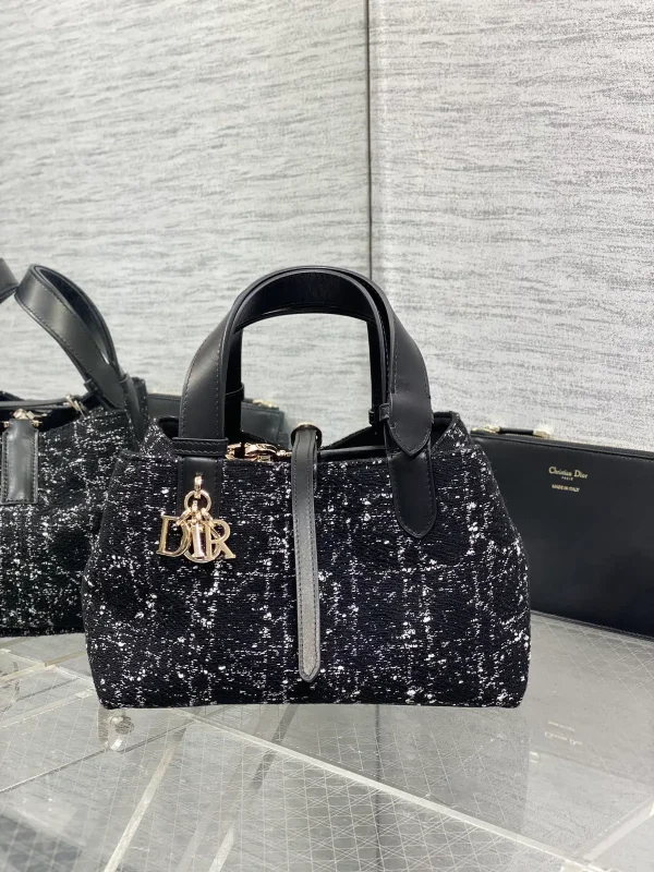 Dior Tweed Top Handle Bag image 1