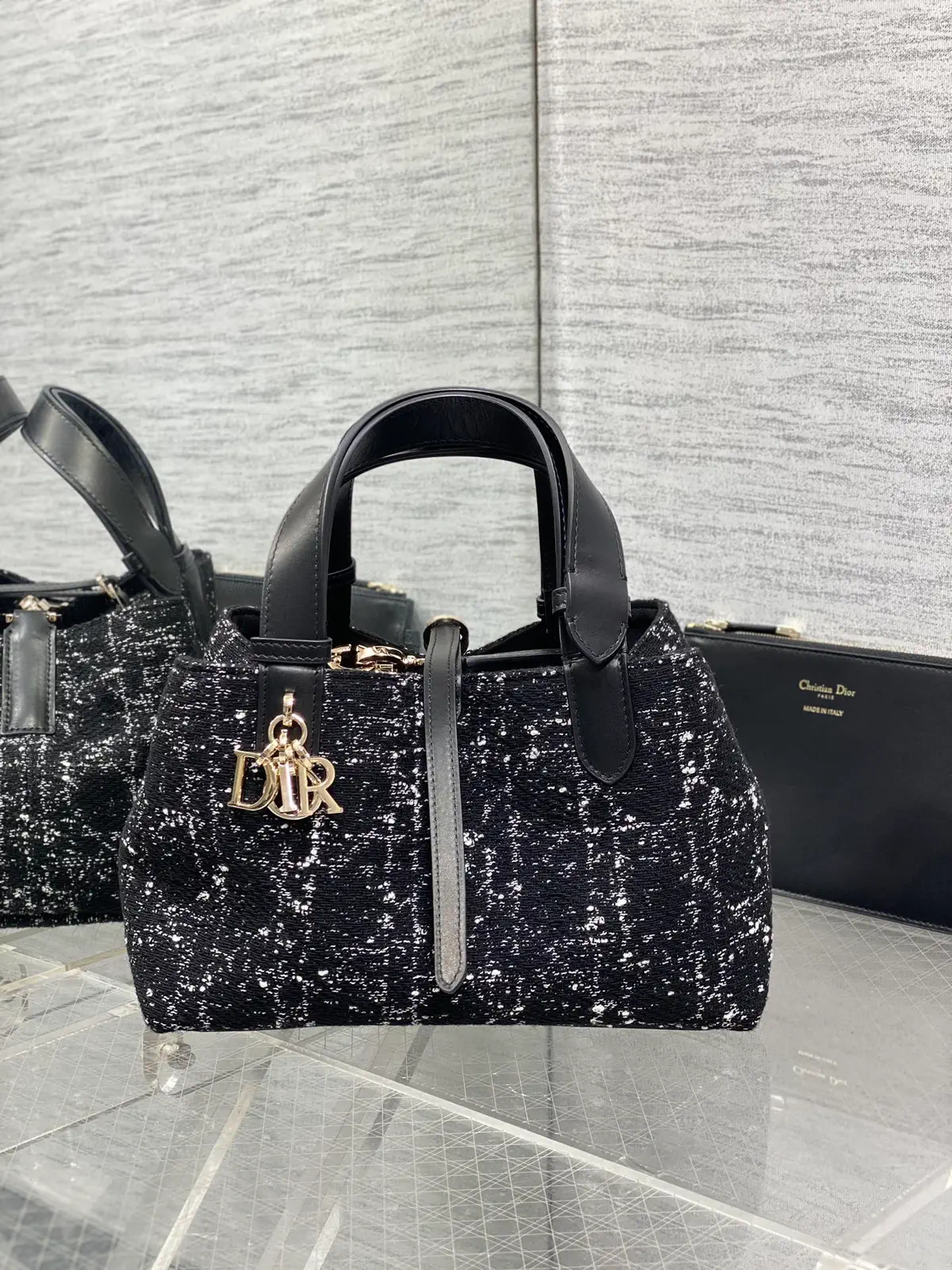 Dior Tweed Top Handle Bag image 1