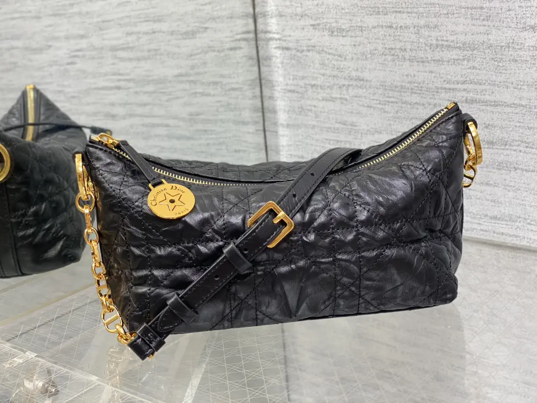 Dior Quilted Hobo Star Chain Shoulder Bag image 1
