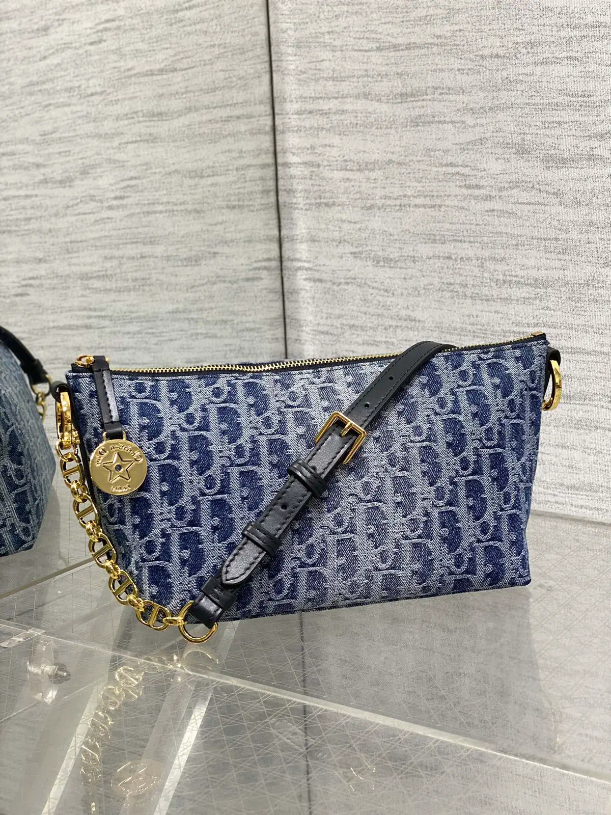 Dior Monogram Denim Crossbody Bag image 1