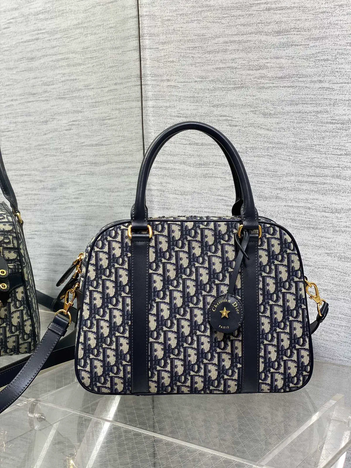 Dior D-Vibe Monogram Top Handle Bag image 1