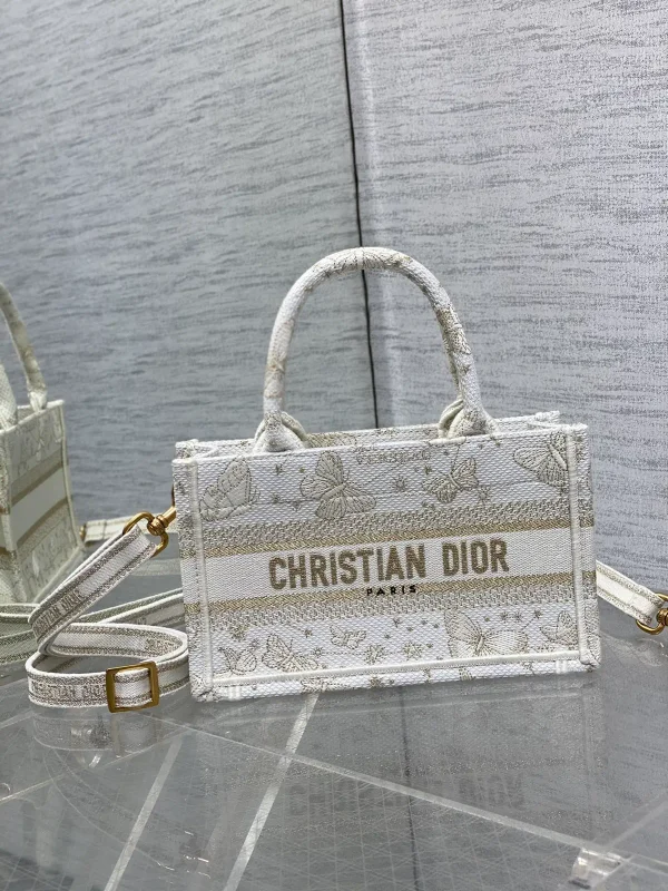 Dior Butterfly Embroidered Mini Tote Bag image 1