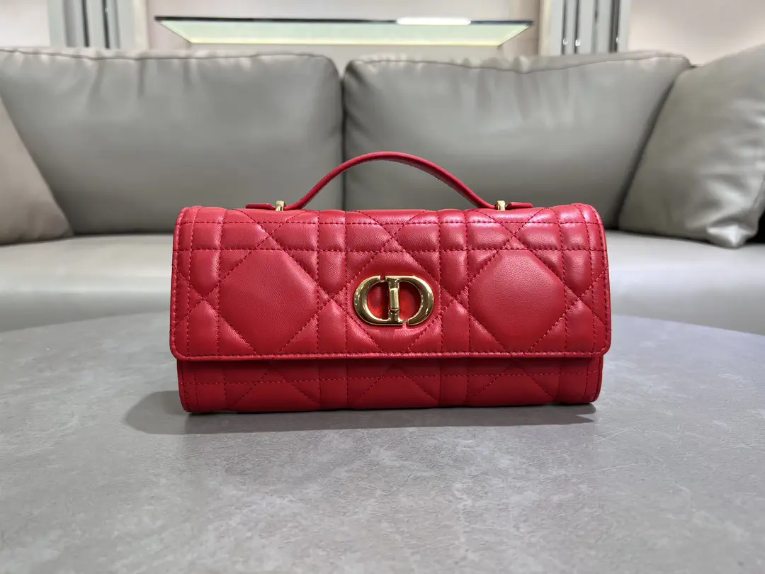 Dior Quilted Top Handle Clutch image 1