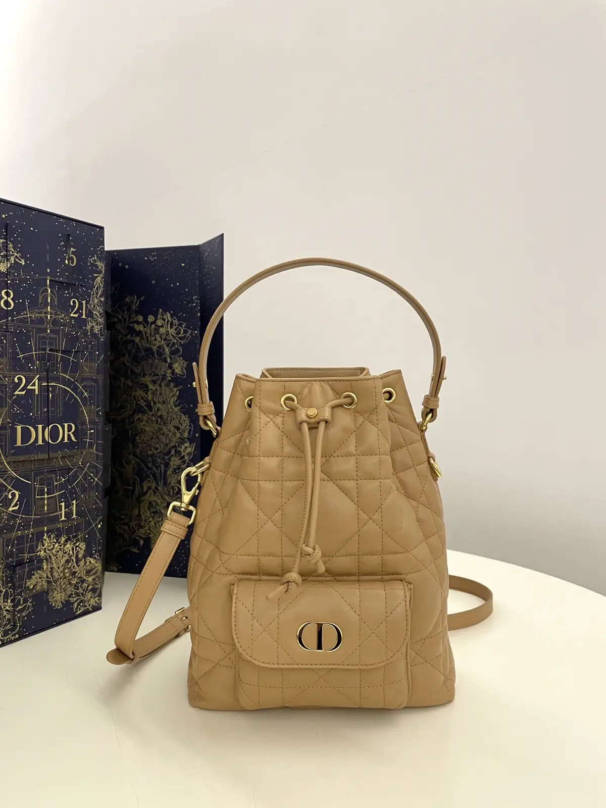 Dior Quilted Bucket Bag image 1